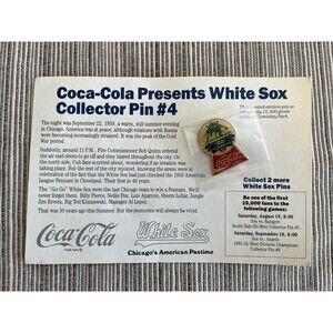 1983 Chicago White Sox Coca-Cola Collector Pin #4      NEW                     A